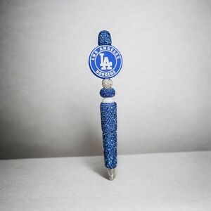 Blue Beaded Pen